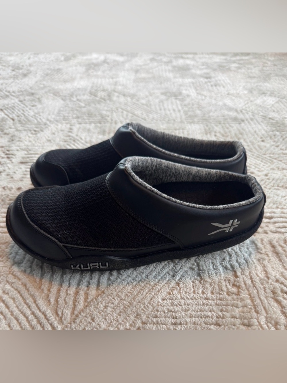 KURU Draft Women’s 9 Black Orthopedic Slipper Clog Plantar Fasciitis Support